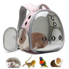 Portable Travel Pet Backpack Carrier Hamster Bag Guinea Pig Bird Small Dog Pink