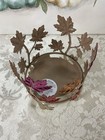 Bath   Body Works Large 3-wick Candle Sleeve Holder Fall Maple Leaves