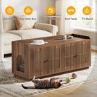 2 Cats Litter Box Enclosure  55 1-inch Extra Large Hidden Litter Box Furniture