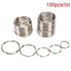 100pcs lot Key Rings Diy Metal Key Holder Split Rings Hoop Metal Loop Keycha-yg