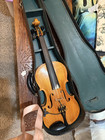 Unique Old Violin W Case  Pickup And Unusual Inscription Viva Fvi  insilvis   