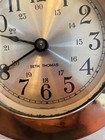 Seth Thomas Ships Bell Strike Motorized Mechanical 7 Jewel Brass Clock