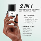Base Top Coat Nail Polish  2 In 1 Clear Quick Dry Nail Polish Color Protection L