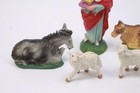 Mixed Lot Of Vintage Manger Scene Characters   Animals