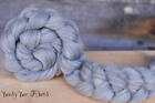Undyed Natural Grey Merino Combed Top Wool Roving Spinning Felting Fiber - 4 Oz