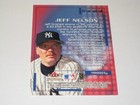 Seattle Mariner   Yankee Great Jeff Nelson Signed Autographed Card Coa Free Ship