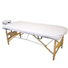 12 Sets Disposable Fitted Massage Table Sheets Headrest Covers White