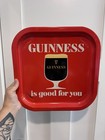 Vintage 1960s Guinness Is Good For You Square Serving Tray Rare Bar Ware 13   