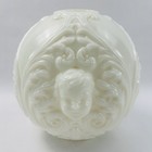 Vintage Victorian Gone With The Wind Style 10  Cherub Milk Glass Lamp Shade