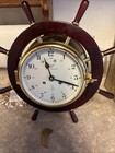 Vintage Schatz Royal Mariner Ship Wheel Bell Clock   Barometer Set 