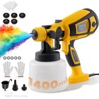 Electric Paint Sprayer 600w-800w Hvlp Spray Gun Flow Control Dc Plug-in Version