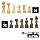 Marble Chess Pieces Set With Storage Box Handmade Stone Chessmen Luxury Gift