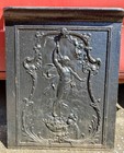 Antique Cast Iron Fireplace Summer Cover Ornate Victorian Furnace Grate Vent