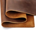 Genuine Leather Tooling Sheets 1 8-2 0mm Thick Full Grain Oil Tan Crazy Horse   