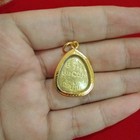 Thai Buddha Amulet Phra Pidta Wat Ban Rai 96 5 Gold Plated Pendant Talisman