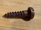 Eight    8 X 3 4  Vintage Reclaimed Rusty Semi-round Head Slot Wood Screws