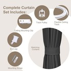 Room Divider Curtains   Flexible Bendable Tracks Set Privacy Dividers Ceiling Tr