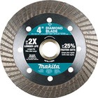 Lot Of 2 Blades Makita 4 And 7  Diamond Turbo Circ Saw Blades For Hard Material