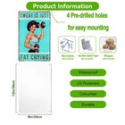 Qinfly Funny Metal Gym Motivational 8x12 Inches  Signs For Home 02