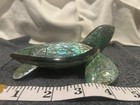 Hand Made Sea Turtle Figurine Mother Of Pearl Shell Alaska