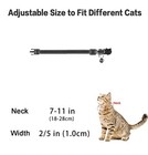 4 Pack Cotton Breakaway Cat Collar With Bell safety Adjustable Cat Collars Set