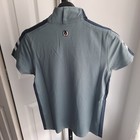 Nwt Kerrits Kids Sm Aire Ice Fil Short Sleeve Quarter Zip Riding Shirt Seaglass
