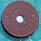 Rare 1941-1943 Oklahoma Sales Tax Old Age Assistance 5 Mill Token