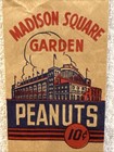 Vintage   Rare 1950 s Madison Square Garden Peanuts Paper Sack  New York Knicks 