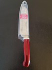 7  Chef Knife Hampton Santoku Red Handle Heavy Duty With Blade Guard