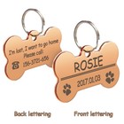 Stainless Steel Personalized Pet Id Tag Dog Name Tags Custom Any Name   Text