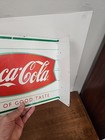 Double Sided Fish Tail Coca-cola Flanged Sign - 1999 J v  Reed