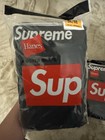 Authentic Supreme   Hanes Boxer Briefs Underwear Black  4 Pack  Size  M L Xl