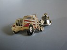 Peterbuilt Red white Semi Truck 18 Wheeler Hat Pin