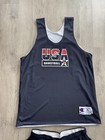 1992 Champion Dream Team Usa Olympics Practice Jersey Shorts Uniform Used Worn