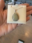 New Connemara Marble Ireland Irish Tear Drop Pendant Sterling Silver Necklace