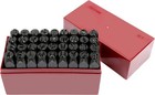 36-piece 3 8  Steel Letter   Number Stamping Kit With Case - Durable   Versatile