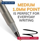 Pack Of 10 Ballpoint Pen - Black Ink Ball Point Pens For Office Writing School