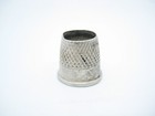 Antique Sterling Silver Open Top Sewing Thimble