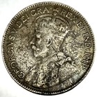 1919 Canada George V Silver Quarter 25 Cents  925 World Silver Coin - 5475