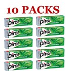 10 Pack Dirol Classic Mint Sugar Free Fresh Breath Chewing Gum