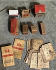 Nos Parts Lot Vintage Farm Tractor Ag Ih Ihc Boxes Id Tags Bushing Tach Part Old