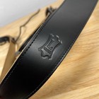 Levy   s Pm1 Genuine Leather 2 5    Acoustic   Resonator Dobro Guitar Strap - Black