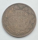 1907 Canada One Cent - 1c - Canadian Penny - Free Shipping