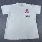 Vintage 90 s Paramount Parks Snagglepuss Pocket T Shirt Cartoon White Tee