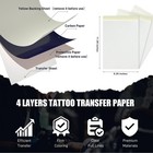 Peslief Tattoo Transfer Paper - 10 Sheets Thermal Stencil Paper For Tattooing