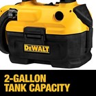20v Max Cordless Wet-dry Vacuum  Portable Shop Vac  2 Gallon Tank Capacity