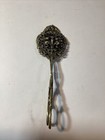 Vintage antique Very Ornate Floral Design Asparagus Tongs-made In Italy