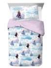 Disney Frozen  frost  Kids 2pc Reversible Twin full Comforter Set-w152185539095