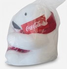 Coca-cola White Plush Polar Bear Stuffed Animal W  Red Coca-cola Scarf Small