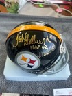 John Stallworth Signed Steelers Mini Helmet Hof 02 Inscription Jsa 10 Autograph